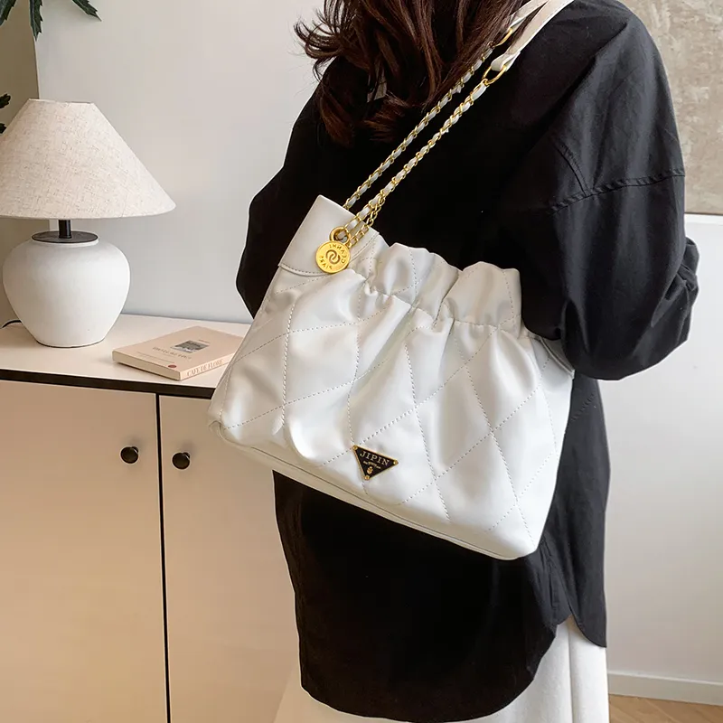 Venerable Brahma PU Shoulder Bag Women's Black/White-2