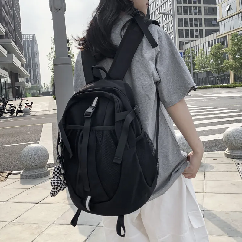 Venerable Brahma Nylon Backpack Women's White/Gray/Black/Pink-9