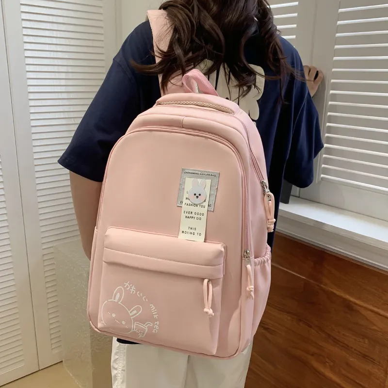 Venerable Brahma Nylon Backpack Women's Gray/Black/Khaki/Green/Blue/Pink-9