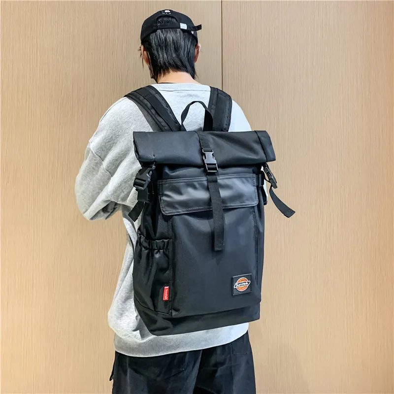 Venerable Brahma Oxford Backpack Large Size Unisex Black/Gray-4