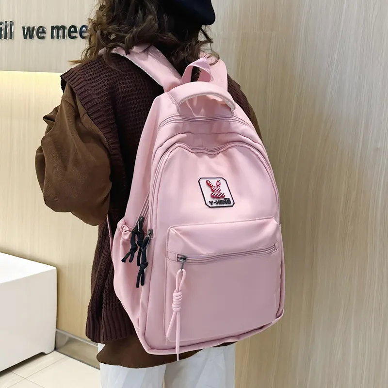 Venerable Brahma Nylon Backpack Women's Gray/Black/Orange/Green/Blue/Pink-17