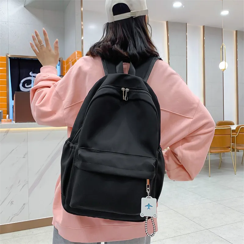 Venerable Brahma Nylon Backpack Regular Women's Black/Green/Blue/Light Khaki/Pink-2