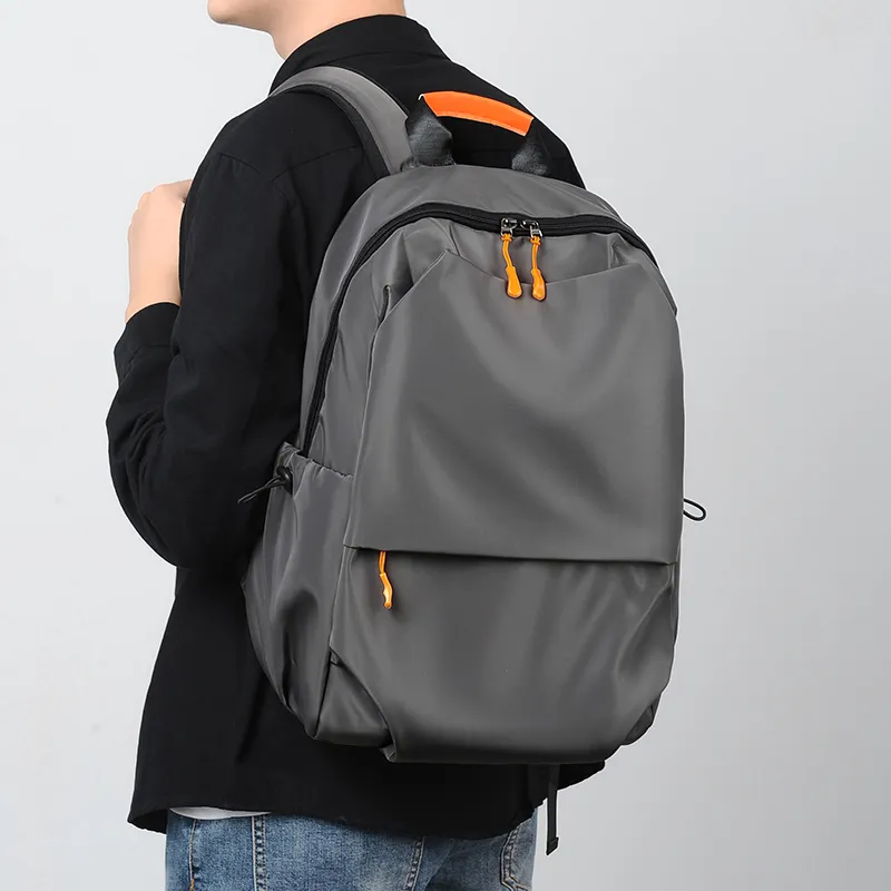 Venerable Brahma Durable Fabric Backpack Regular Men's Black/Gray-10