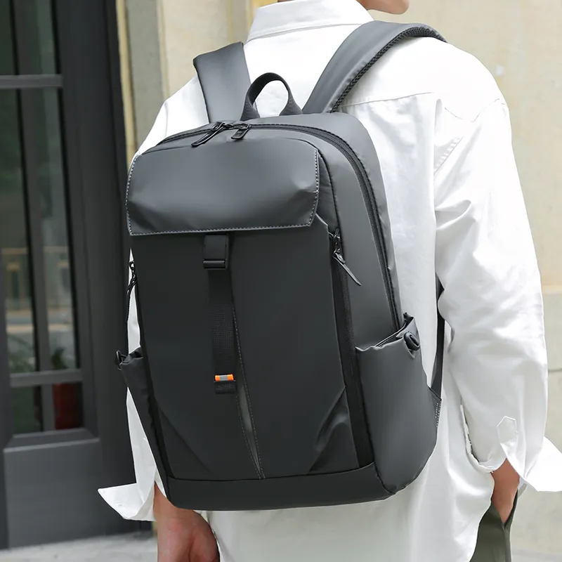 Venerable Brahma Oxford Backpack Regular Men's Black/Gray-14