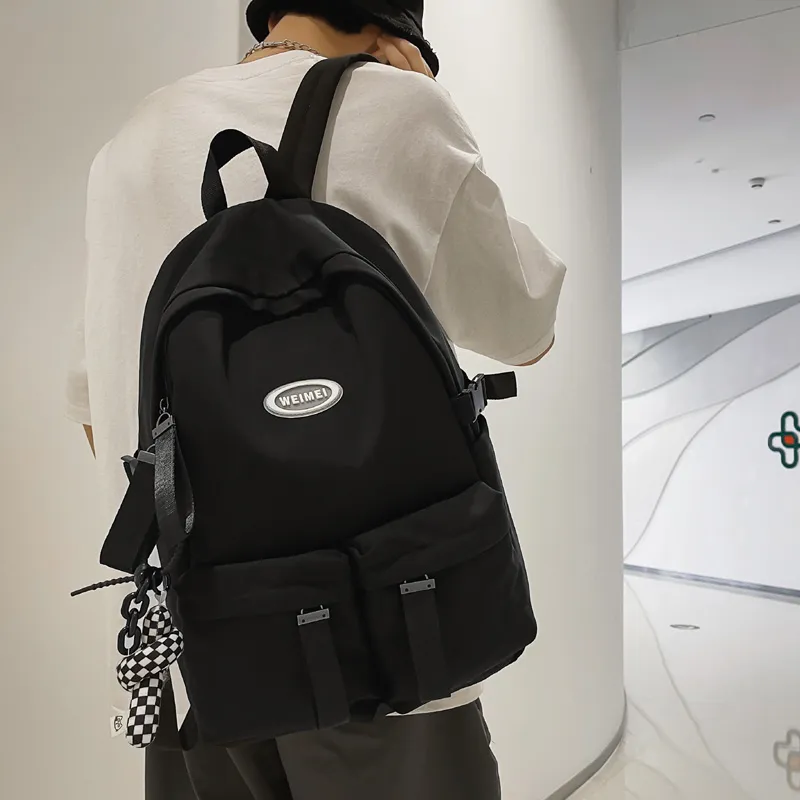 Venerable Brahma Nylon Backpack Regular Unisex White/Black/Red/Blue/Brown-2