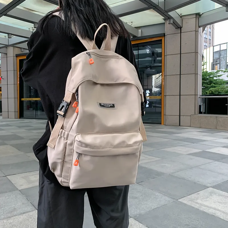 Venerable Brahma Nylon Backpack Regular Unisex Black/Gray/Beige/Yellow-15