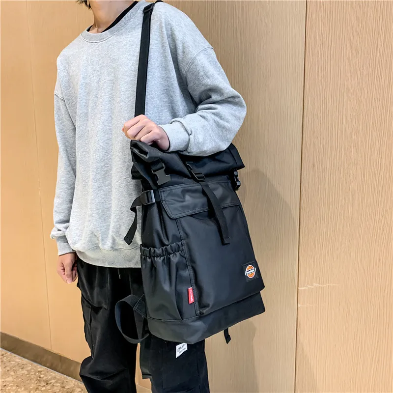 Venerable Brahma Oxford Backpack Large Size Unisex Black/Gray-7