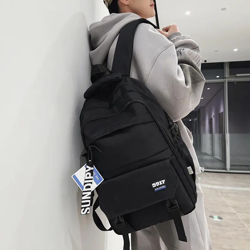 Venerable Brahma Nylon Backpack Regular Unisex Coffee/Gray/Black/Blue-10