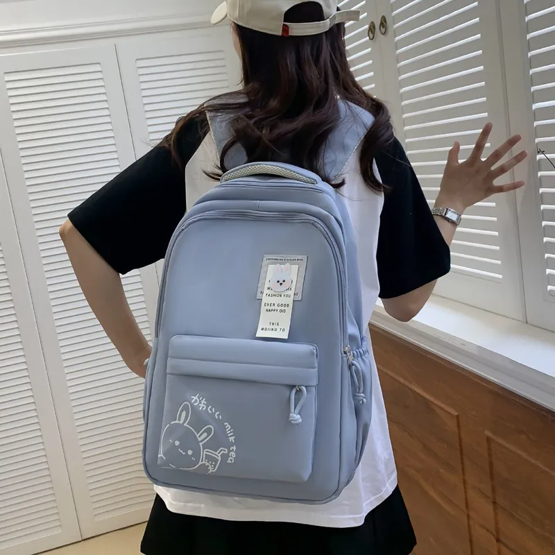 Venerable Brahma Nylon Backpack Women's Gray/Black/Khaki/Green/Blue/Pink-6