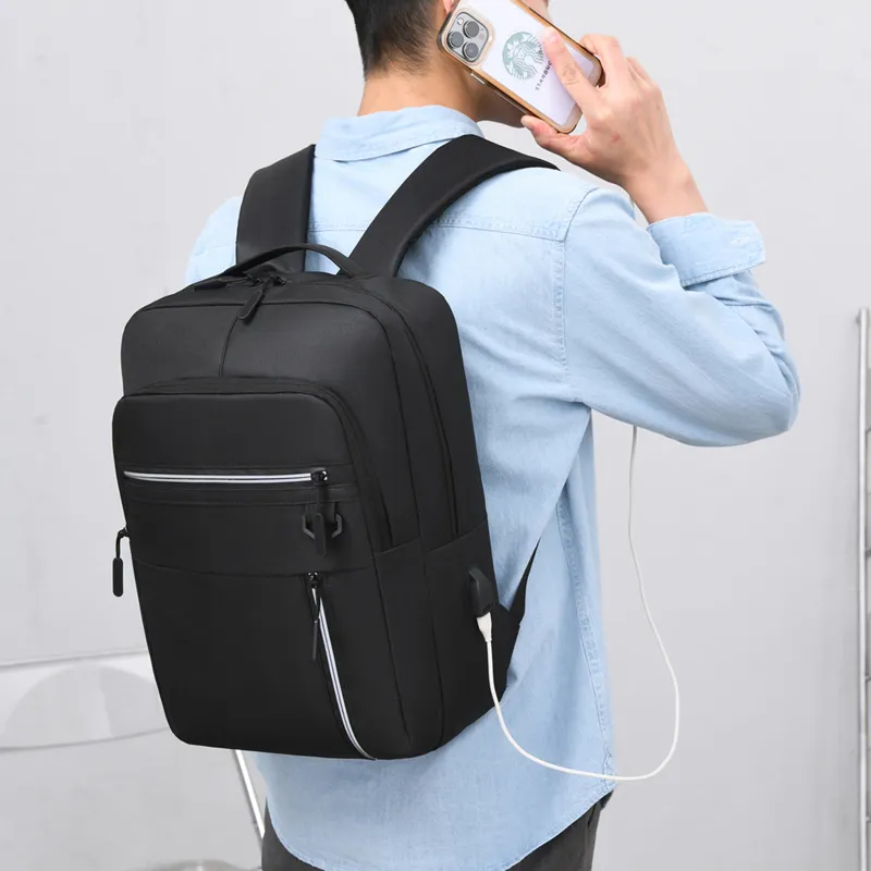 Venerable Brahma Water Resistant Fabric Computer Backpack Travel Bag Backpack Regular Unisex Black/Blue/Gray/Red-2