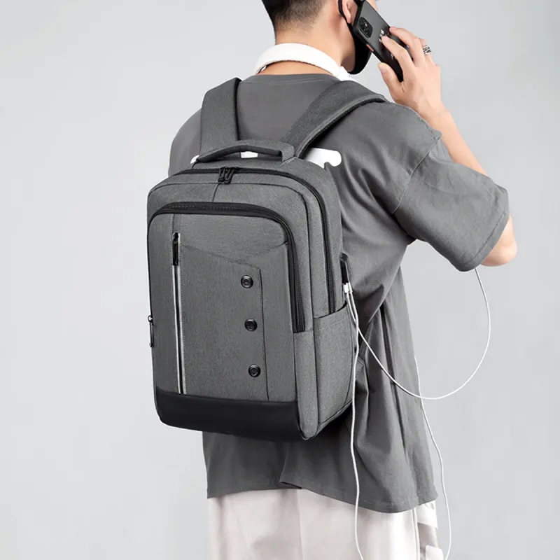 Venerable Brahma Nylon Backpack Large Size Men's Black Blue Burgundy Dark Gray Light Gray-9