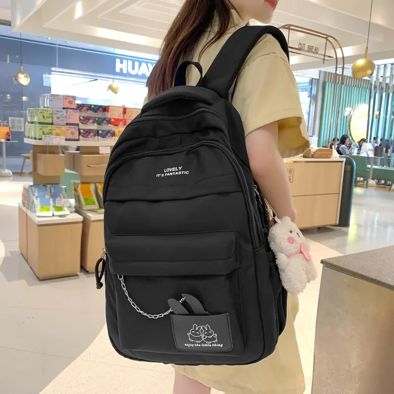 Venerable Brahma Nylon Backpack Women's Black/Purple/Green/Blue/Pink-3