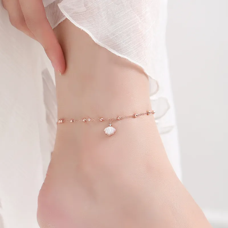 TANDU 925 Sterling Silver Anklets Women's-6