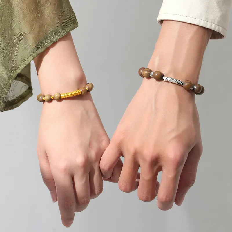 TANDU Green Sandalwood Wood Bracelets Unisex-15