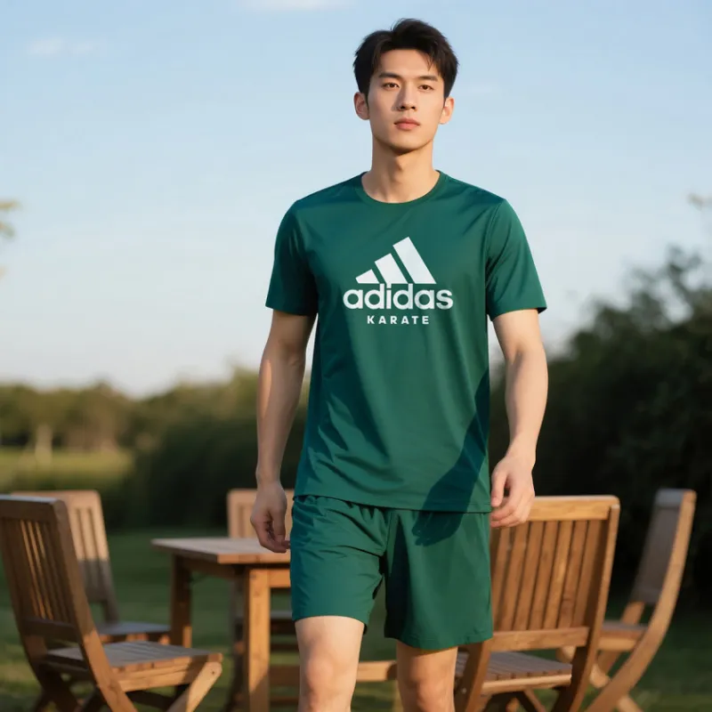 Adidas T Shirts Unisex Green-3