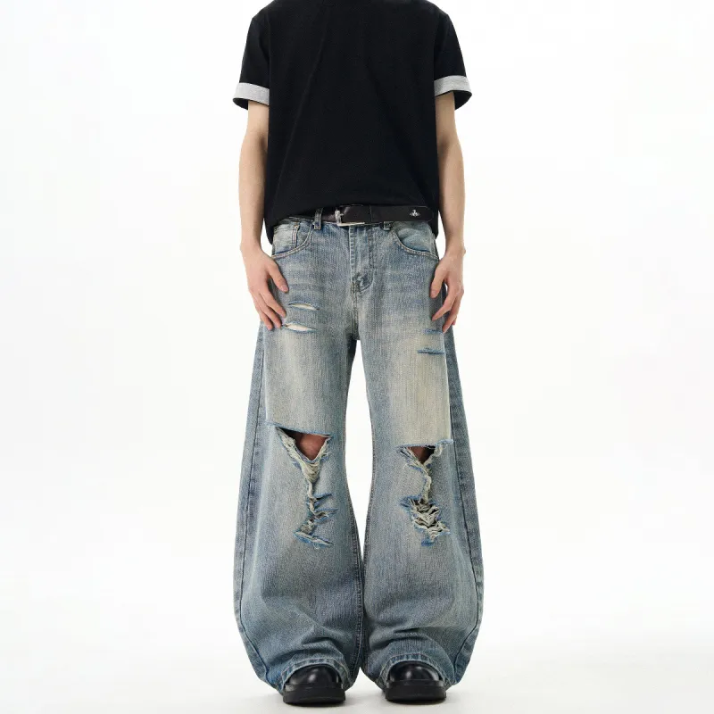 PAINT STAIN Jeans Unisex Blue-3