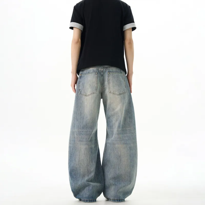 PAINT STAIN Jeans Unisex Blue-4