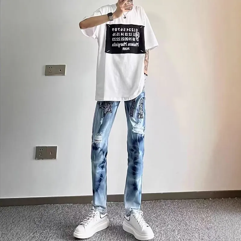 PAINT STAIN Jeans Unisex-26