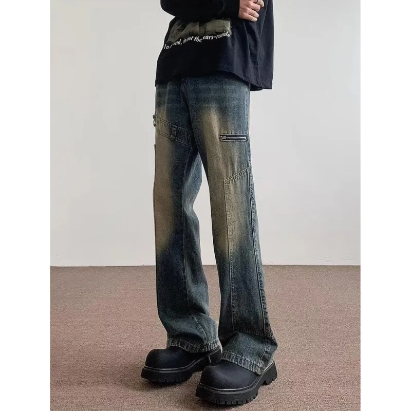 PAINT STAIN Jeans Unisex Blue-5