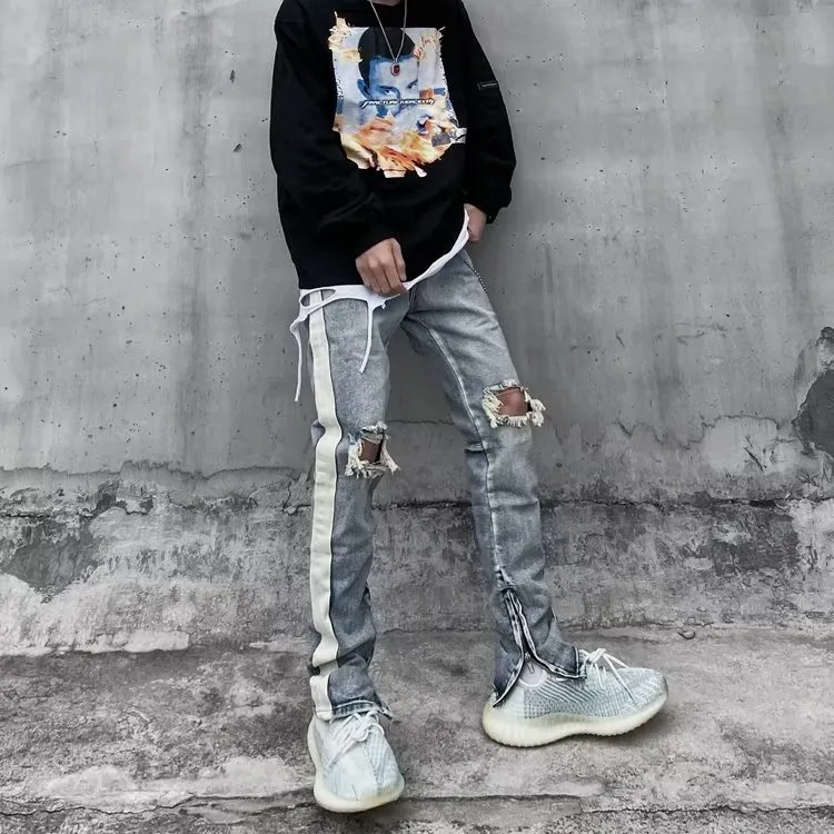 PAINT STAIN Jeans Unisex-4