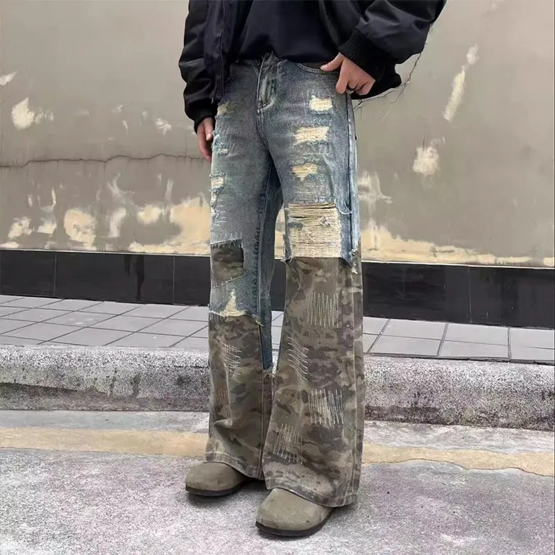 PAINT STAIN Jeans Unisex Blue-3
