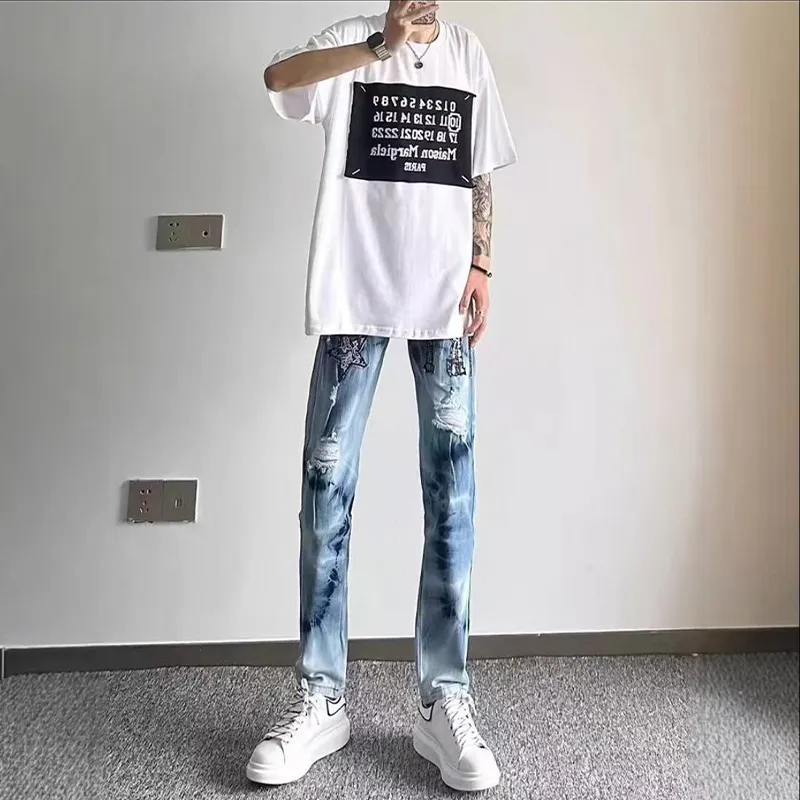 PAINT STAIN Jeans Unisex-28