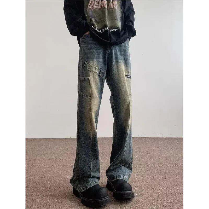 PAINT STAIN Jeans Unisex Blue-3