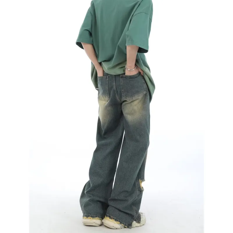 PAINT STAIN Jeans Unisex Blue-3