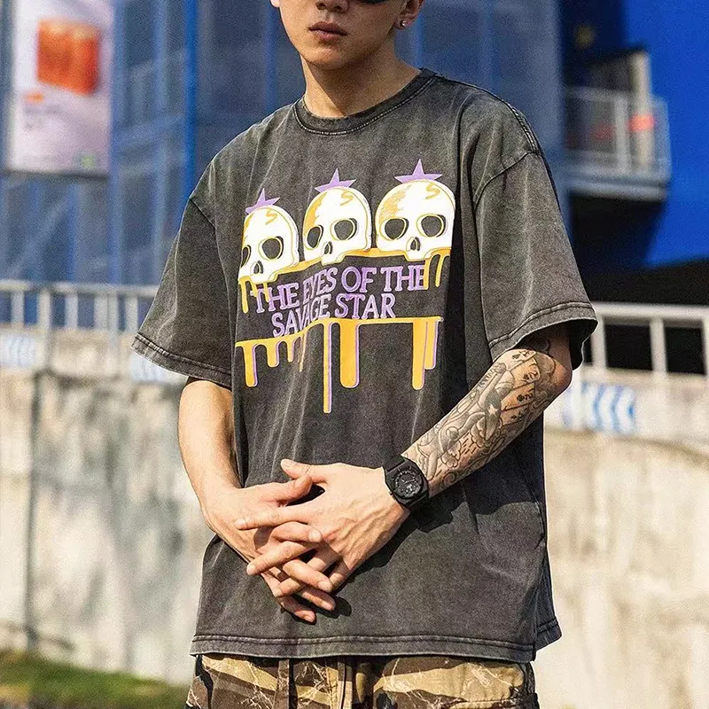 PAINT STAIN T Shirt Unisex Black-3