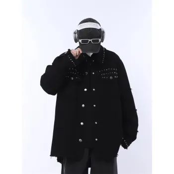 PAINT STAIN Jackets Coats Unisex Black
