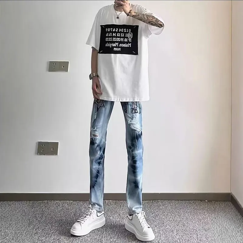 PAINT STAIN Jeans Unisex-27