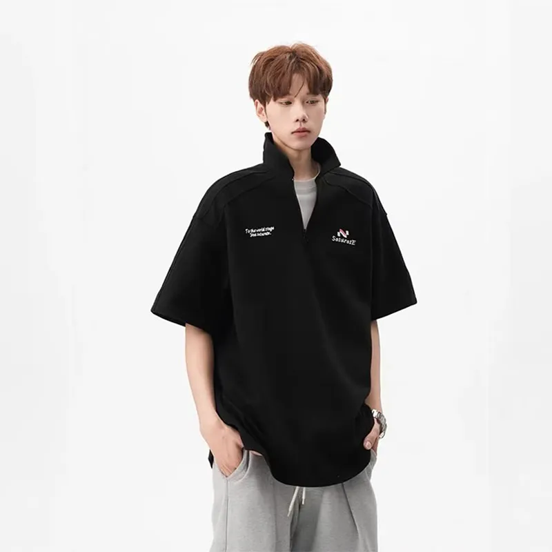 WELTER EXPERIMENT Fashion Business Casual Versatile T Shirt Men's-10