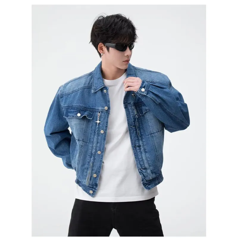 PAINT STAIN Denim Jacket Unisex-5