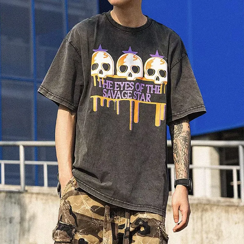 PAINT STAIN T Shirt Unisex Black-2