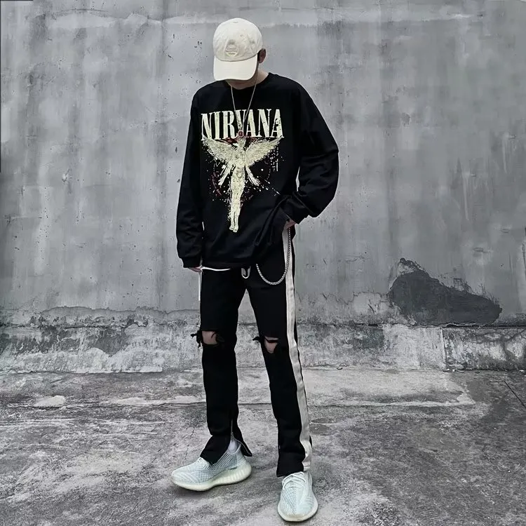 PAINT STAIN Jeans Unisex-11