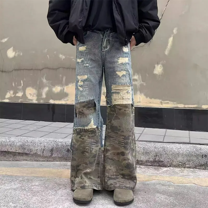 PAINT STAIN Jeans Unisex Blue-2