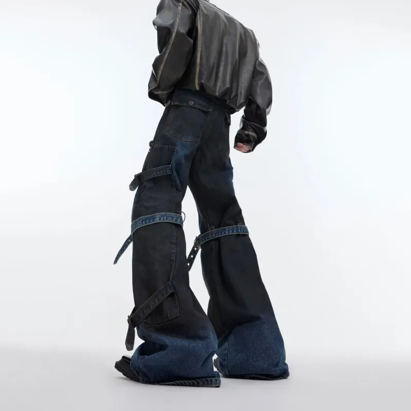 PAINT STAIN Jeans Unisex Blue-1
