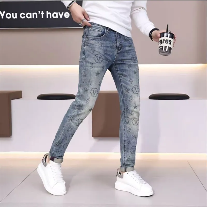 PAINT STAIN Jeans Unisex Blue-2