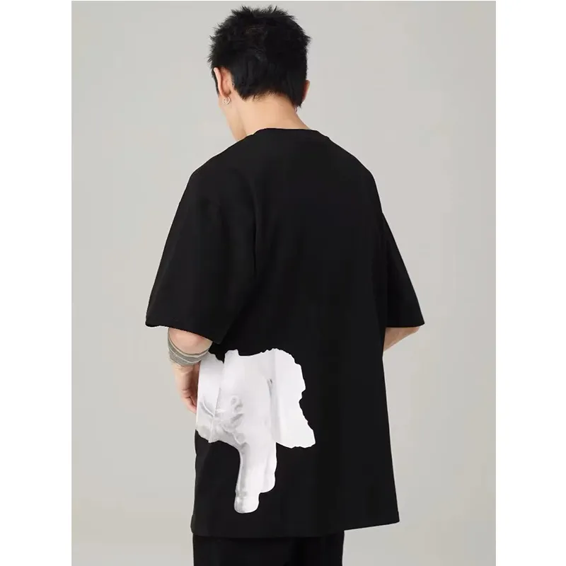 PAINT STAIN T Shirt Unisex Black-1