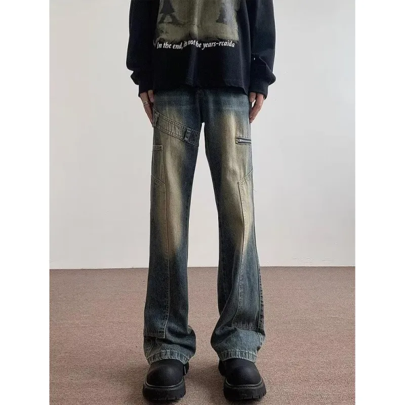 PAINT STAIN Jeans Unisex Blue-1