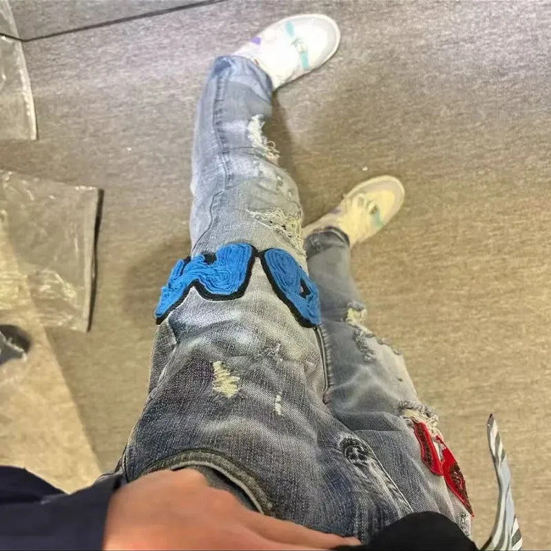 PAINT STAIN Jeans Unisex-4