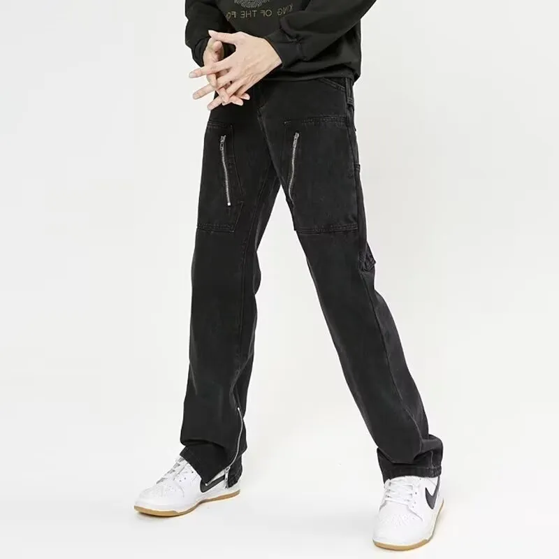 PAINT STAIN Jeans Unisex Black-2