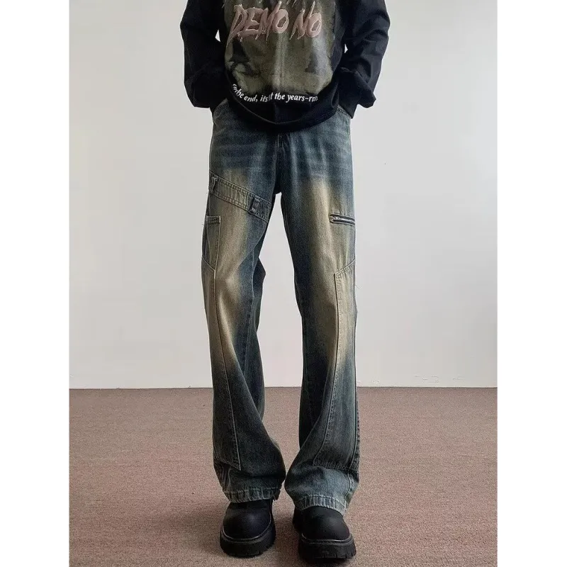 PAINT STAIN Jeans Unisex Blue-2