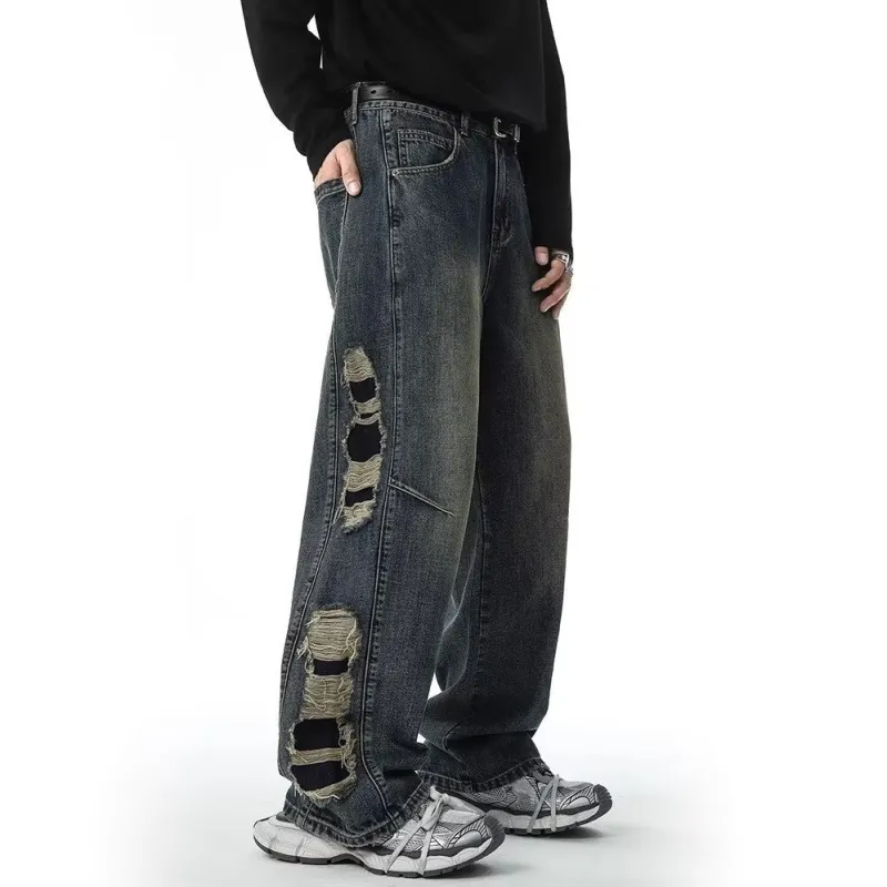 PAINT STAIN Jeans Unisex Blue-3