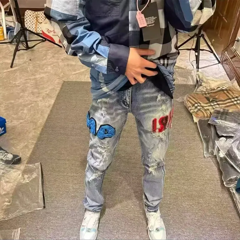 PAINT STAIN Jeans Unisex-2