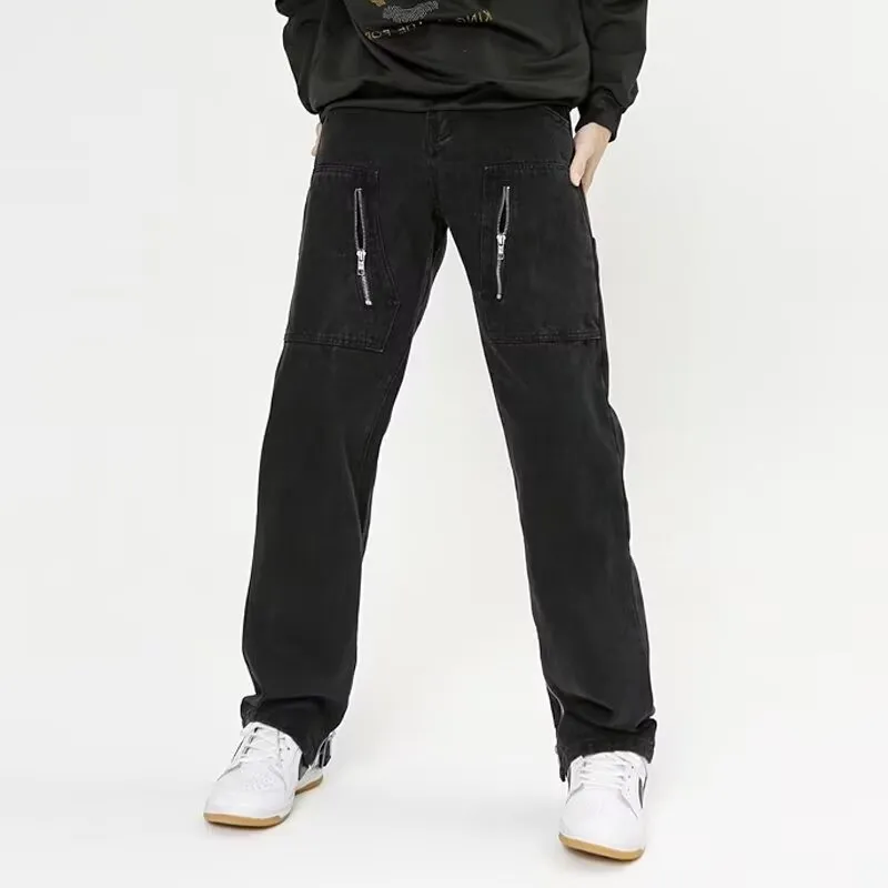 PAINT STAIN Jeans Unisex Black-5