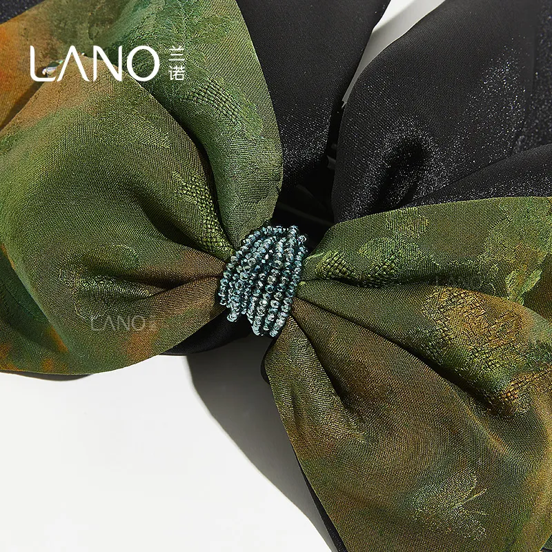 Lano Mulberry Silk Hair Clips Women's-4