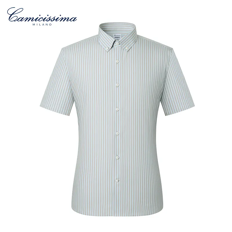 Camicissima Shirts Men Green Coffee-1