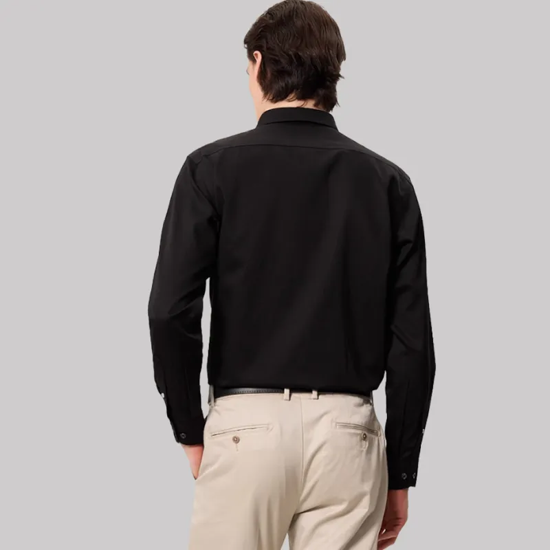 Camicissima Shirt Men's Black Half French Collar-2