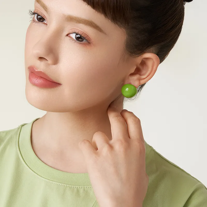 Social Talent 925 Sterling Silver Stud Earrings Women's-3